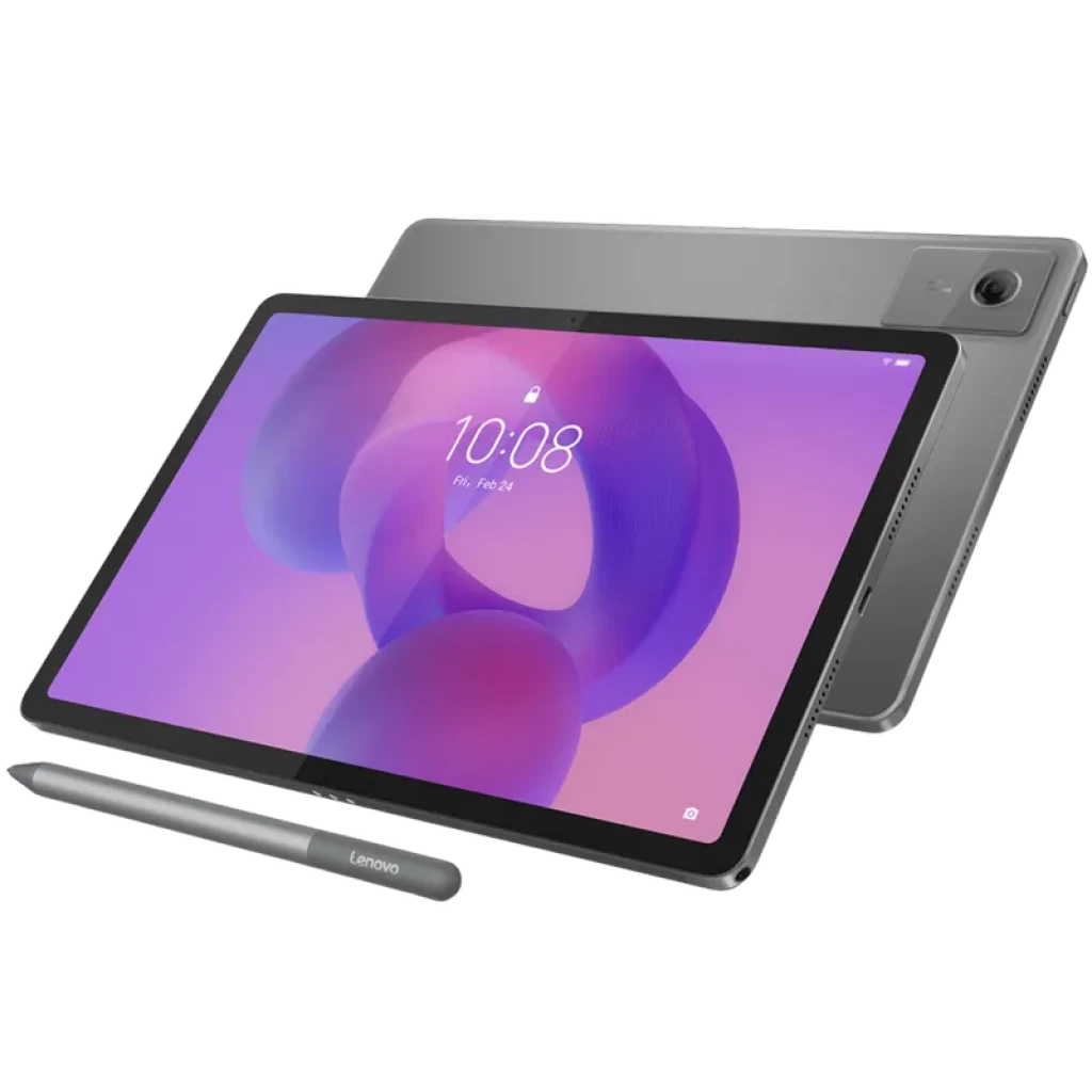 Tablet Lenovo Idea Tab gris de 11 pulgadas con pantalla 90Hz, bordes delgados, cámara trasera única y Tab Pen incluido