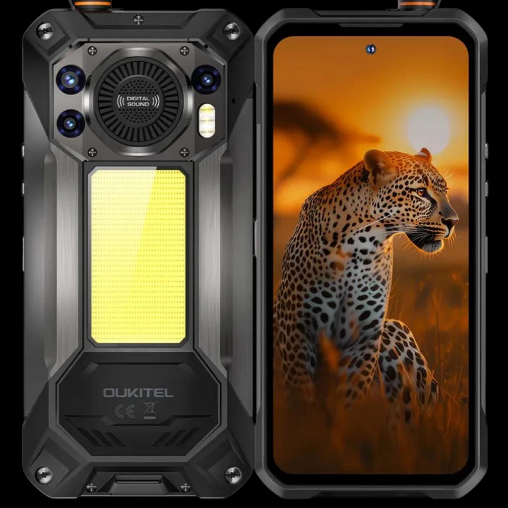 Oukitel WP61 Plus 5G 12 GB/512 GB Preto - Telemóvel robusto com bateria de 20 000 mAh e walkie-talkie DMR