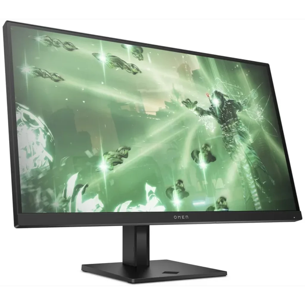 Monitor HP OMEN 27q de 27 pulgadas, panel IPS QHD sin bordes gruesos, base en forma de T, imagen de juego en pantalla, diseño gaming sobrio y moderno
