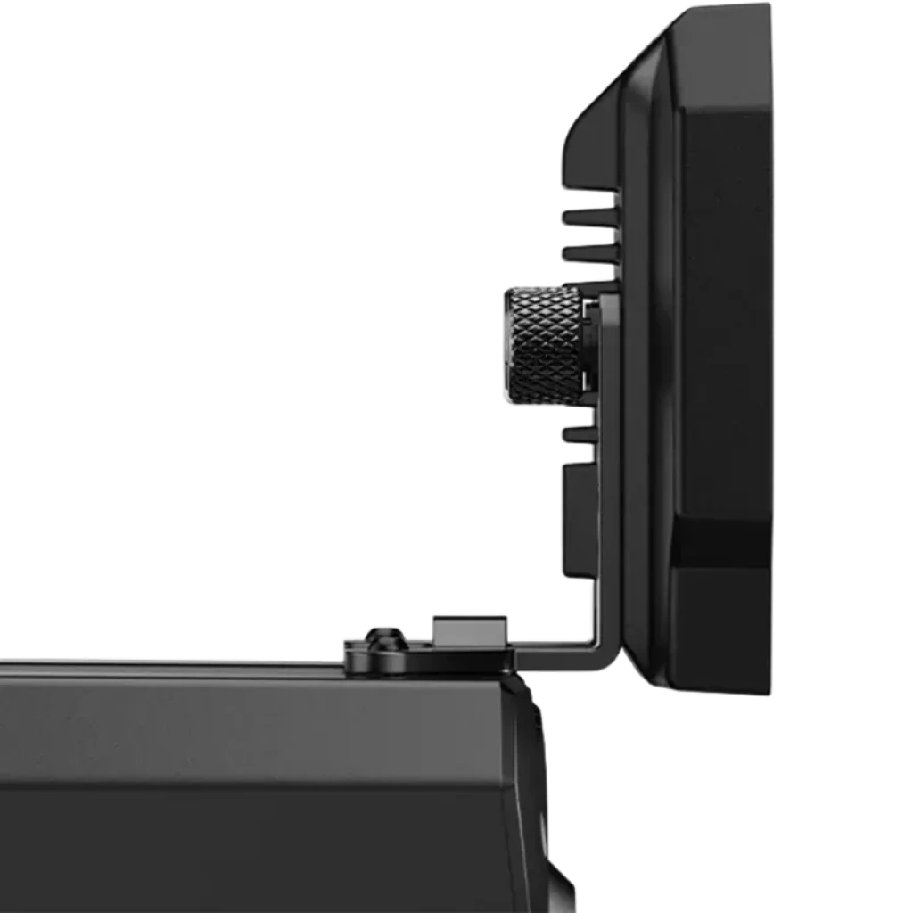 Moza Racing CM2 HD - Dashboard de carreras con pantalla delgada, perfil lateral, perilla texturizada y soporte metálico ajustable para volante simulador