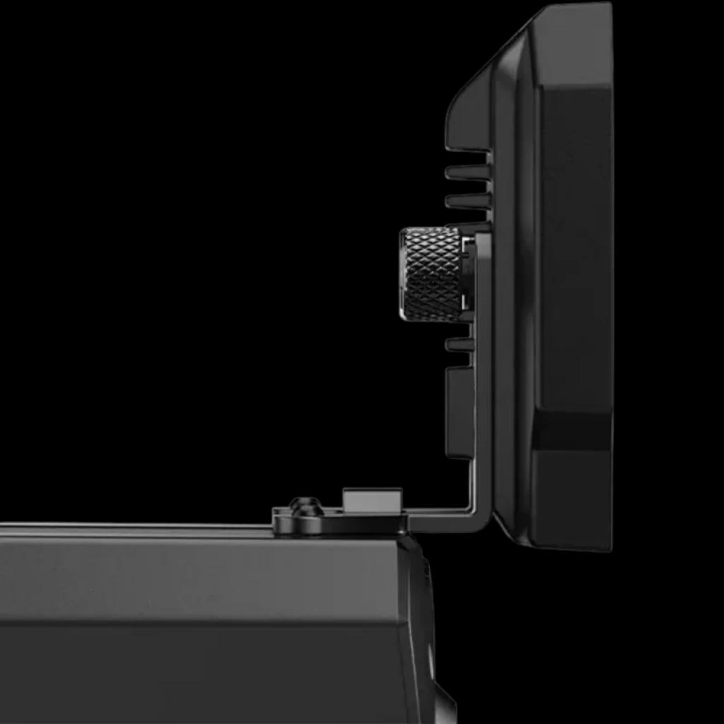 Moza Racing CM2 HD - Dashboard de carreras con pantalla delgada, perfil lateral, perilla texturizada y soporte metálico ajustable para volante simulador