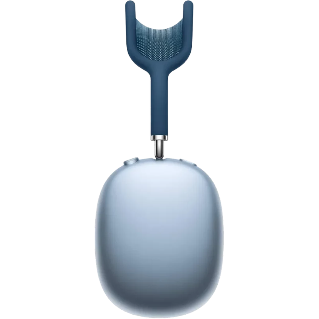 Auricular Apple AirPods Max azul cielo con copa ovalada y diadema acolchada azul oscuro, acabado metálico mate, puerto Lightning, estado renovado premium