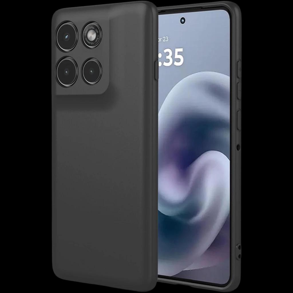 Capa Square Liquid Premium preta para Motorola  G77/G67