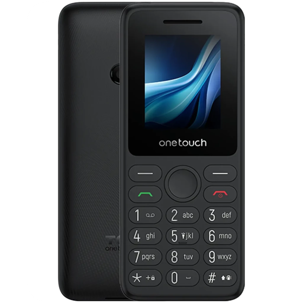 TCL OneTouch 5041 4G Eco Design para mayores con teclado grande, botones dedicados, pantalla a color compacta y carcasa negra antideslizante