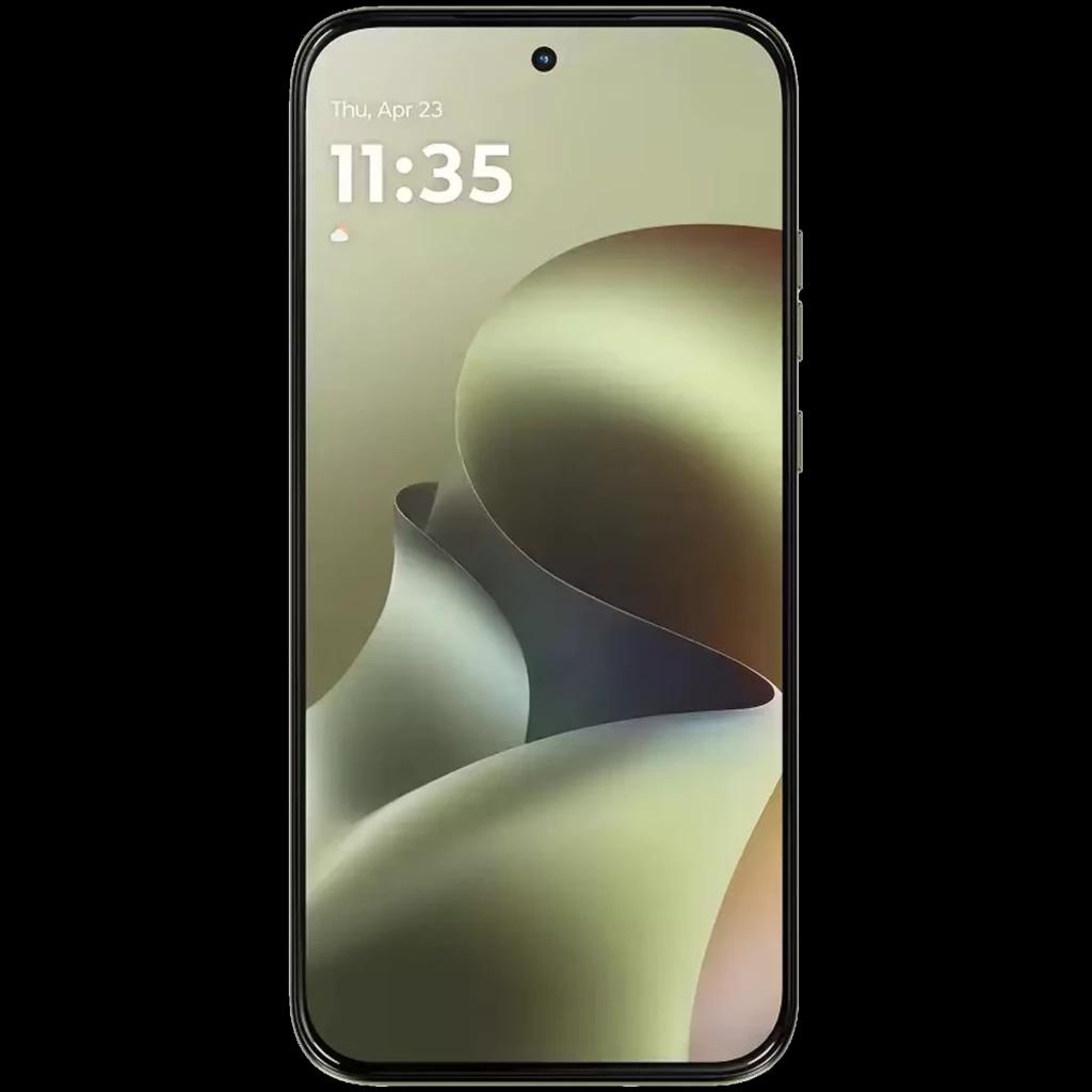 Motorola Moto G67 5G 128 Go Nile Moto AI, écran 6,78 pouces bord à bord avec poinçon central, bords fins, façade noire élégante