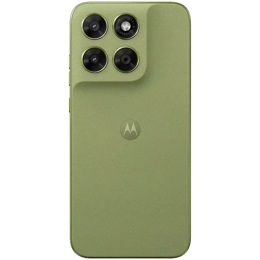 Motorola Moto G67 5G vert Nile avec dos mat et îlot caméra surélevé triple capteur, logo central, bords plats élégants, finition soignée
