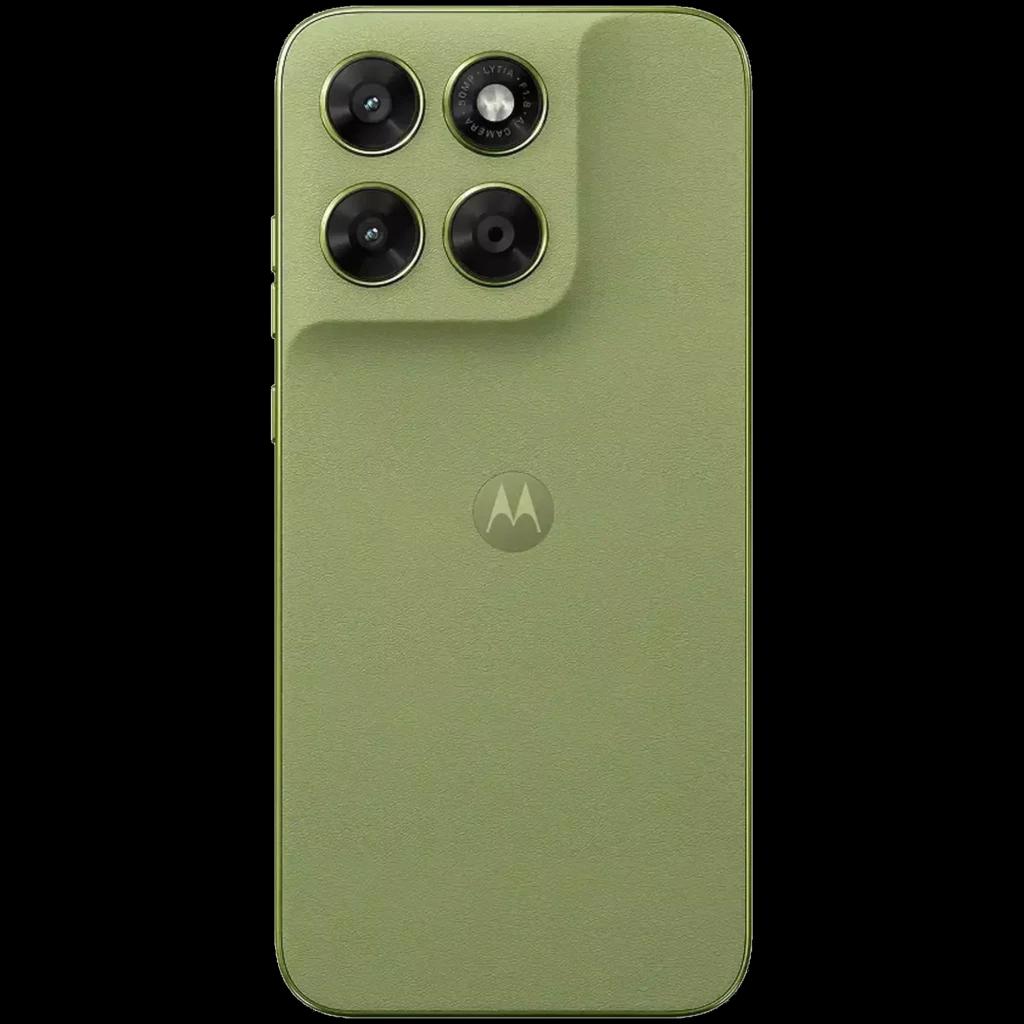 Motorola Moto G67 5G vert Nile avec dos mat et îlot caméra surélevé triple capteur, logo central, bords plats élégants, finition soignée
