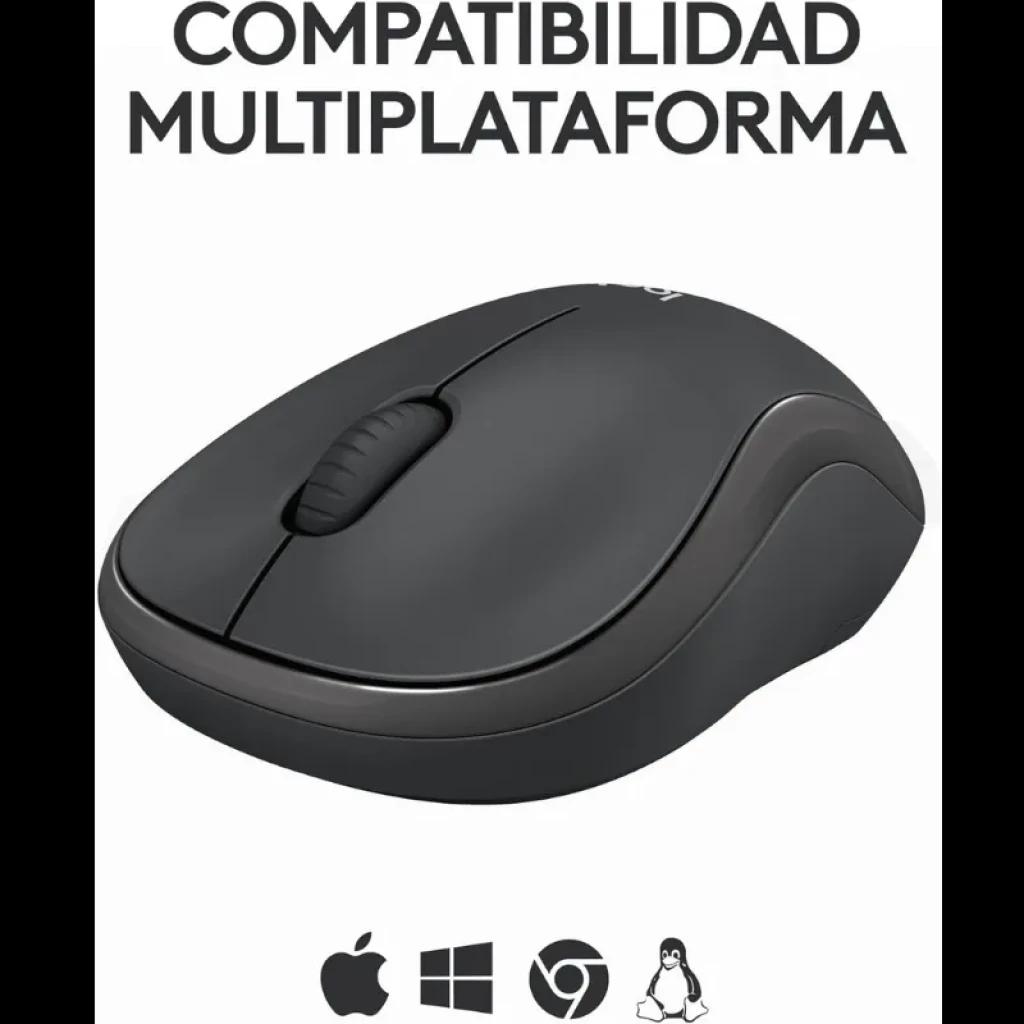 Logitech M240 Grafite 1000 DPI, rato sem fios compacto em grafite, roda de deslocamento antiderrapante, design ergonómico, compatibilidade multiplataforma