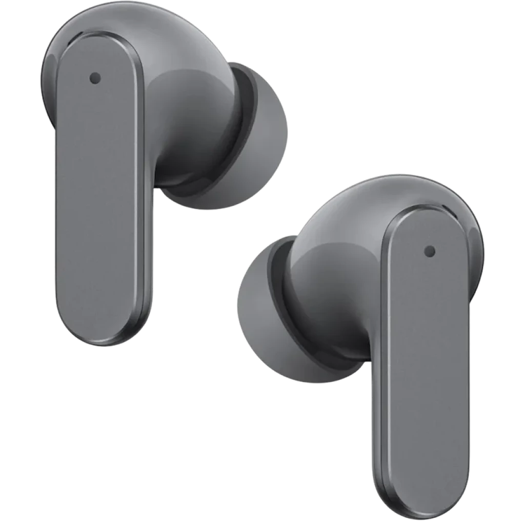 Realme Buds Air 8 TWS Gris, auriculares in-ear compactos con acabado metálico, tallo alargado y puntas de silicona intercambiables, diseño minimalista