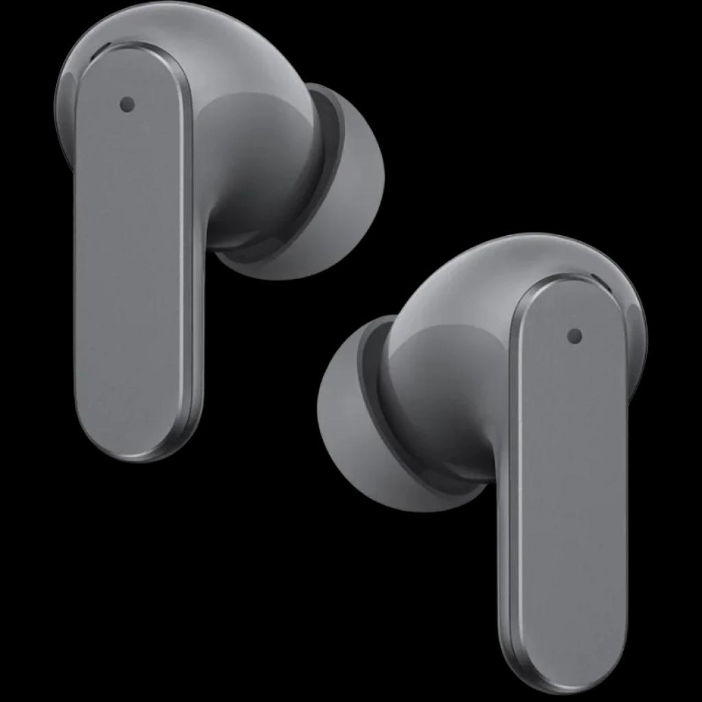 Realme Buds Air 8 TWS Gris, auriculares in-ear compactos con acabado metálico, tallo alargado y puntas de silicona intercambiables, diseño minimalista