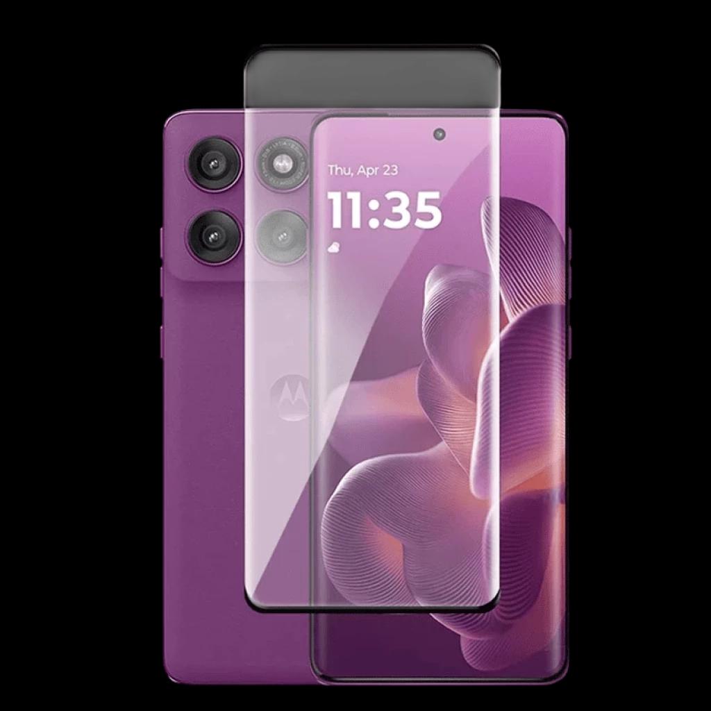 Protecteur en verre trempé 3D plein écran pour Motorola Edge 60 Neo, bords incurvés, découpe caméra précise, haute transparence et couverture totale