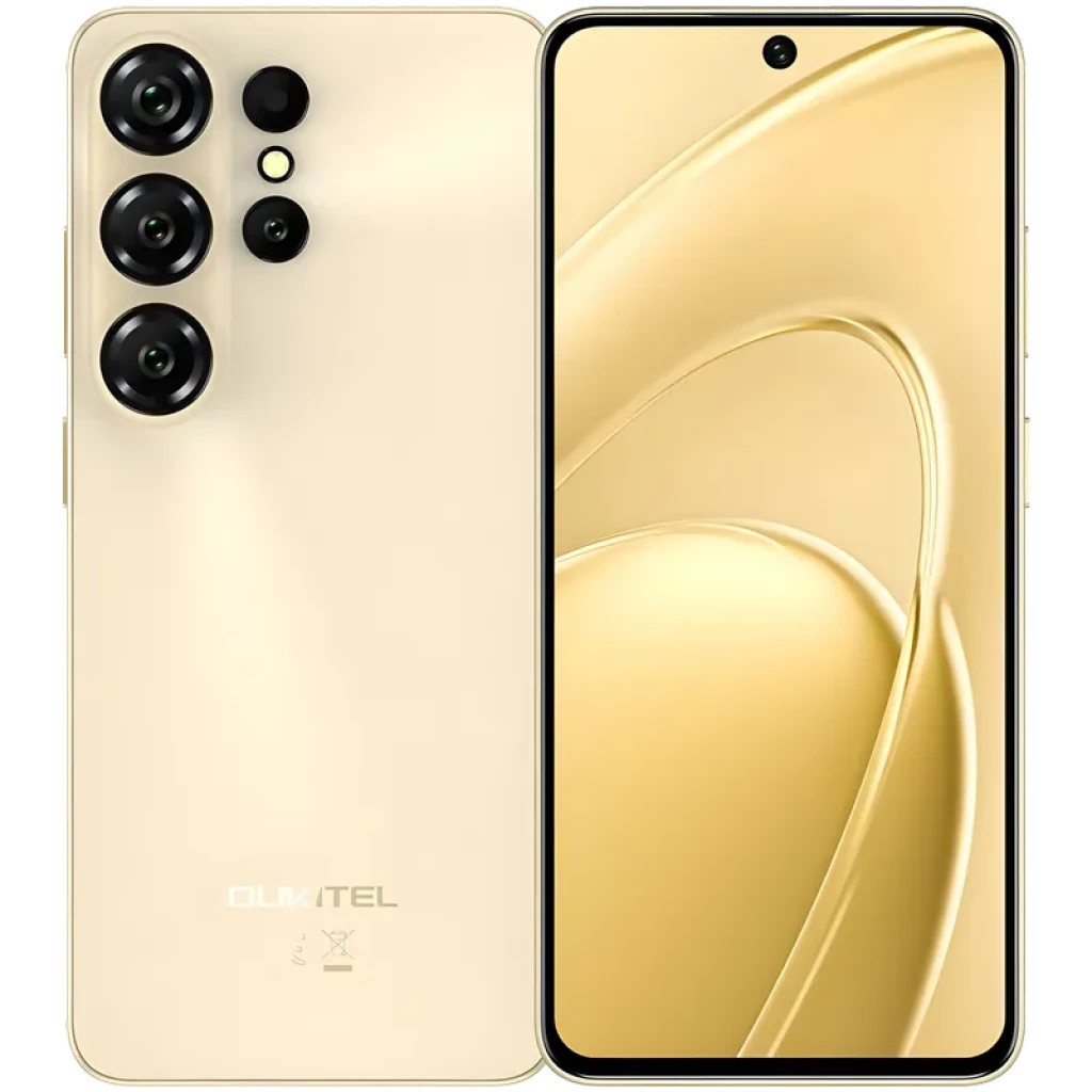 Oukitel C26 128 Go Or Caméra frontale Samsung S5K5E3 5 Mpx 6 Go de RAM 