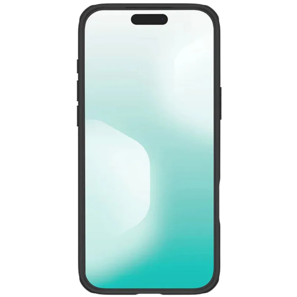 Nillkin Funda Super Frosted Shield Pro iPhone 17 Pro Titanium Grey con borde negro, recorte preciso para Dynamic Island y pantalla protegida en marco delgado