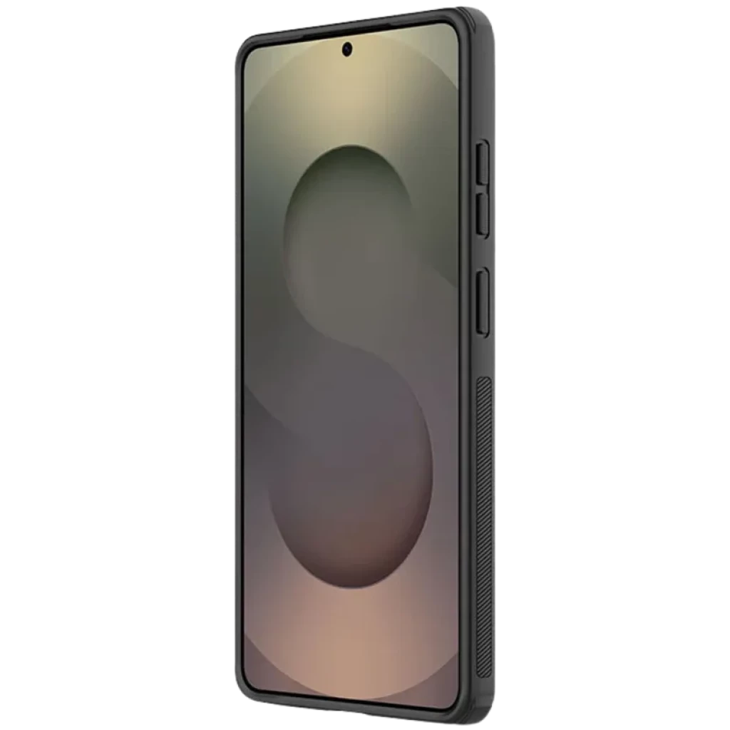 Nillkin Funda Super Frosted Shield Pro para Samsung Galaxy S26 Ultra en negro, rígida con textura antideslizante, bordes elevados y botones protegidos