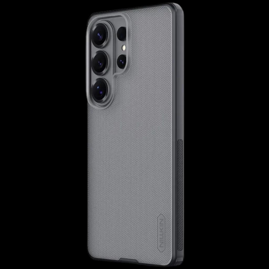 Nillkin Étui Super Frosted Shield Pro pour Samsung Galaxy S26 Ultra noir transparent, dos texturé antidérapant, coins renforcés, découpes précises pour