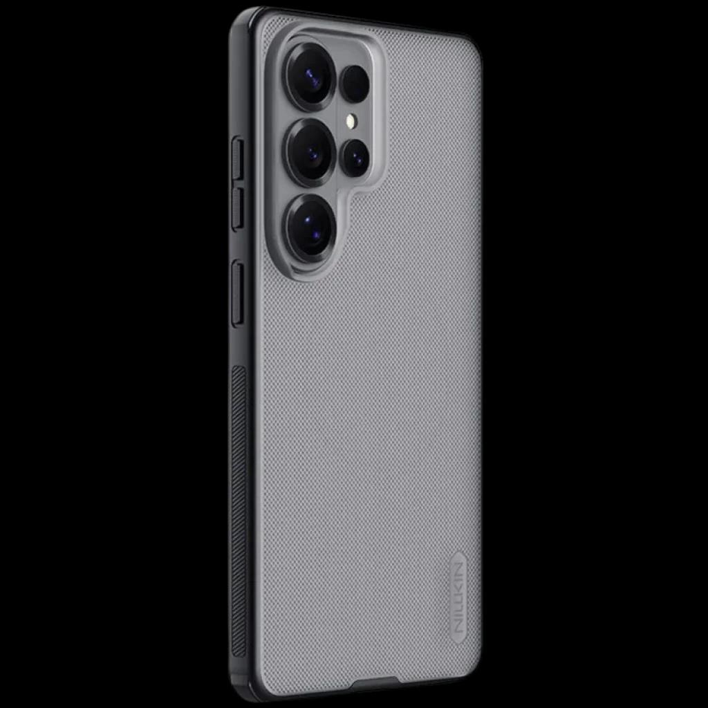 Coque Nillkin Super Frosted Shield Pro pour Samsung Galaxy S26 Ultra, noir transparent, texture antidérapante, coins renforcés, bords relevés pour caméra