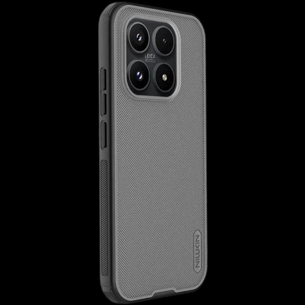 Funda Nillkin Super Frosted Shield Pro para Xiaomi 17 en color negro transparente, textura antideslizante, bordes reforzados y recortes precisos para cámara y