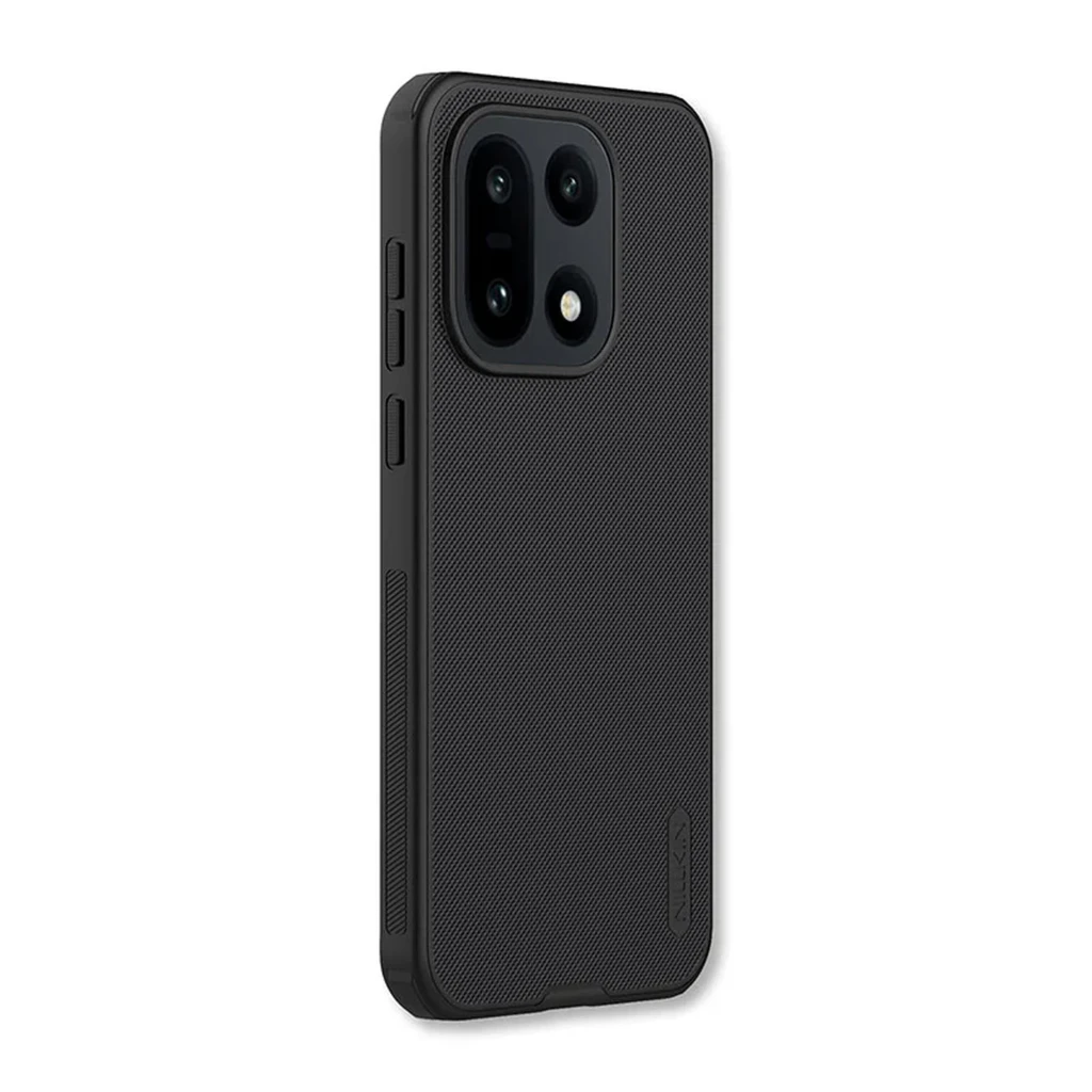 Nillkin Funda Super Frosted Shield Pro OnePlus 15 Negro con textura antideslizante, bordes reforzados, recortes precisos y protección para módulo de cámara