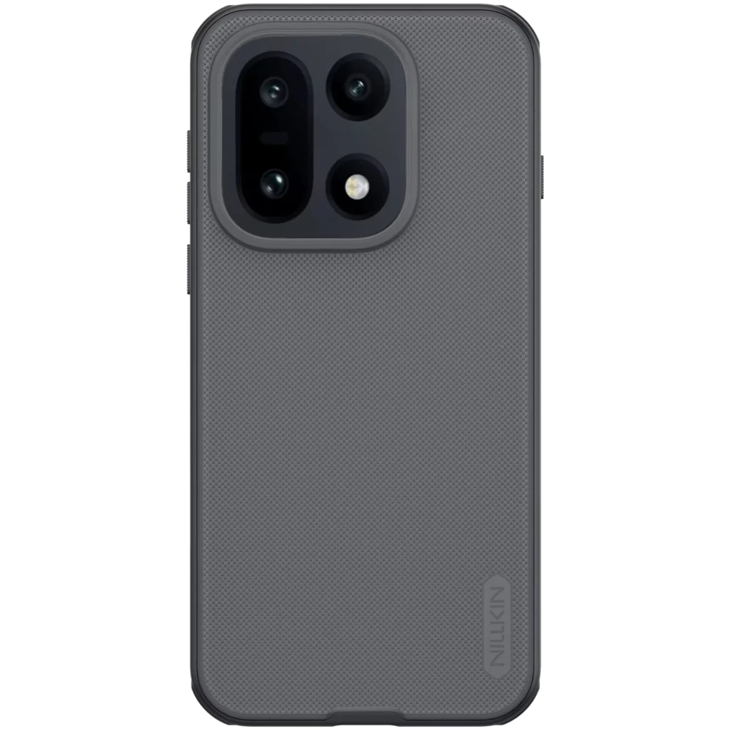 Nillkin Funda Super Frosted Shield Pro OnePlus 15 Negro Transparente: carcasa delgada con textura antideslizante, bordes reforzados y módulo de cámara
