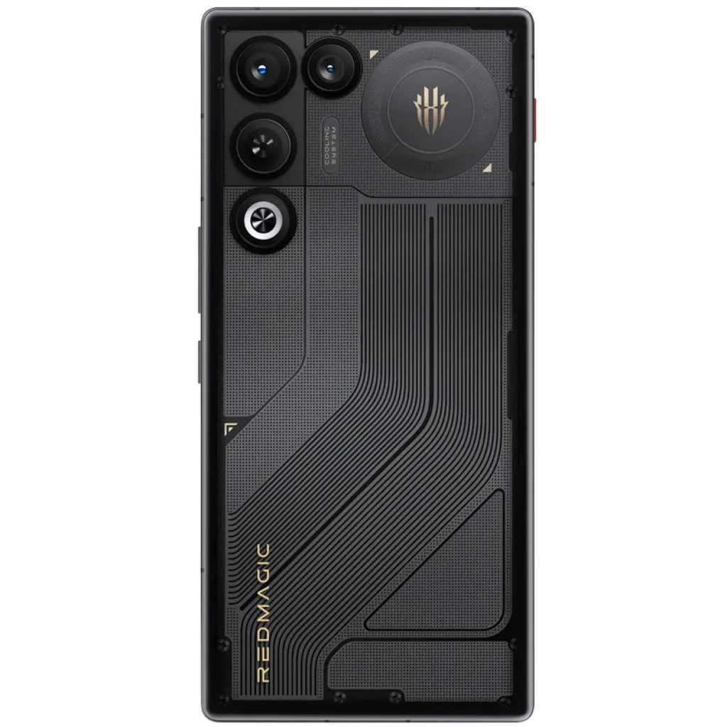 Nubia Redmagic 11 Air 5G Phantom con tapa trasera negra gamer, módulos de cámara triples, ventilación ICE Cooling visible y logo RGB, acabado texturizado