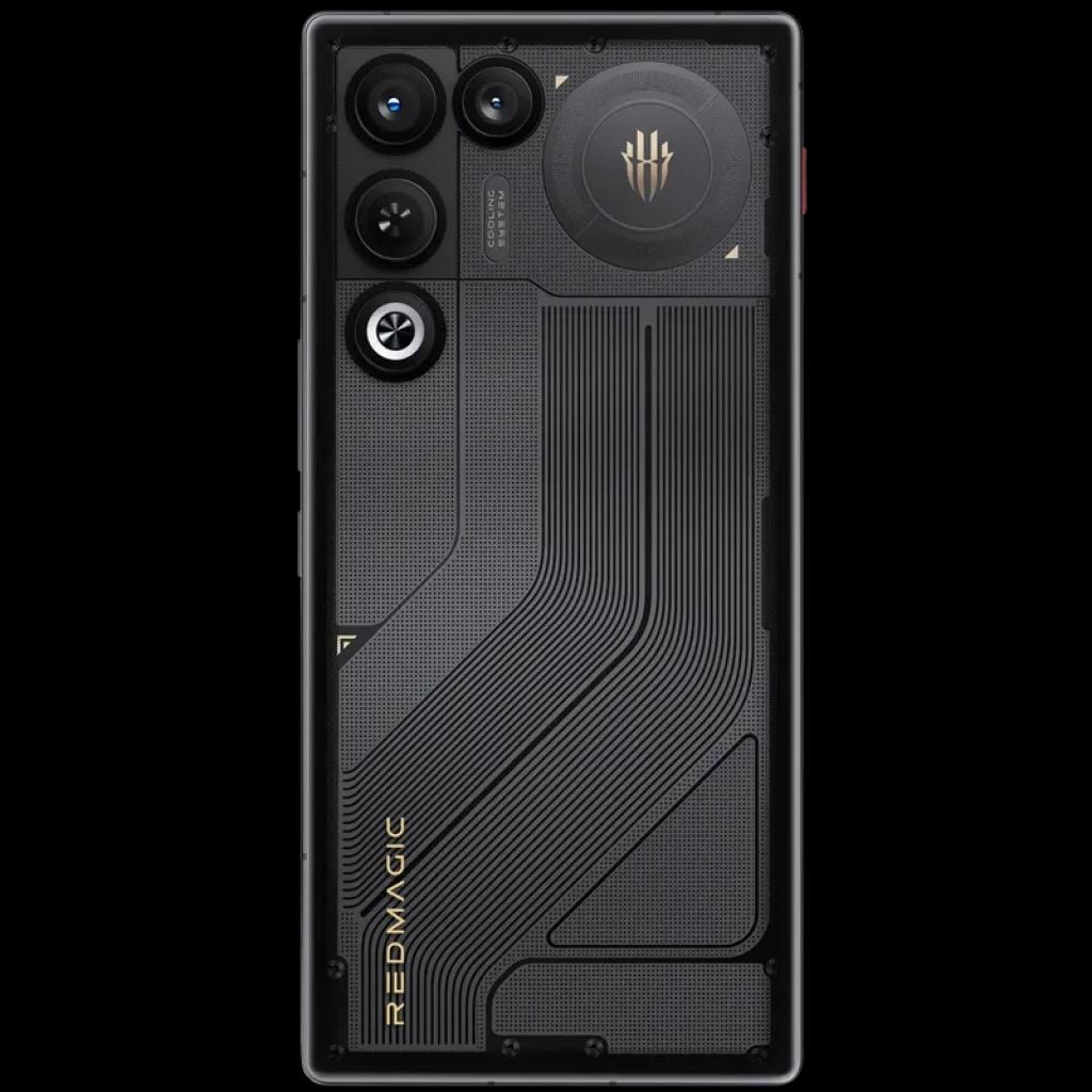 Nubia Redmagic 11 Air 5G Phantom con tapa trasera negra gamer, módulos de cámara triples, ventilación ICE Cooling visible y logo RGB, acabado texturizado