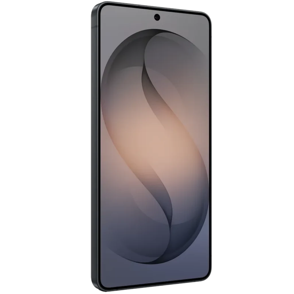 Samsung Galaxy S26 Ultra 5G negro, pantalla amplia sin marcos con cámara frontal en orificio central, diseño premium con bordes rectos y acabado mate elegante