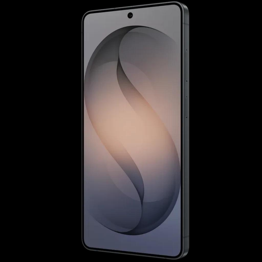 Samsung Galaxy S26 Ultra 5G negro con pantalla amplia casi sin bordes, cámara frontal en orificio central, botones laterales y cuerpo delgado y elegante