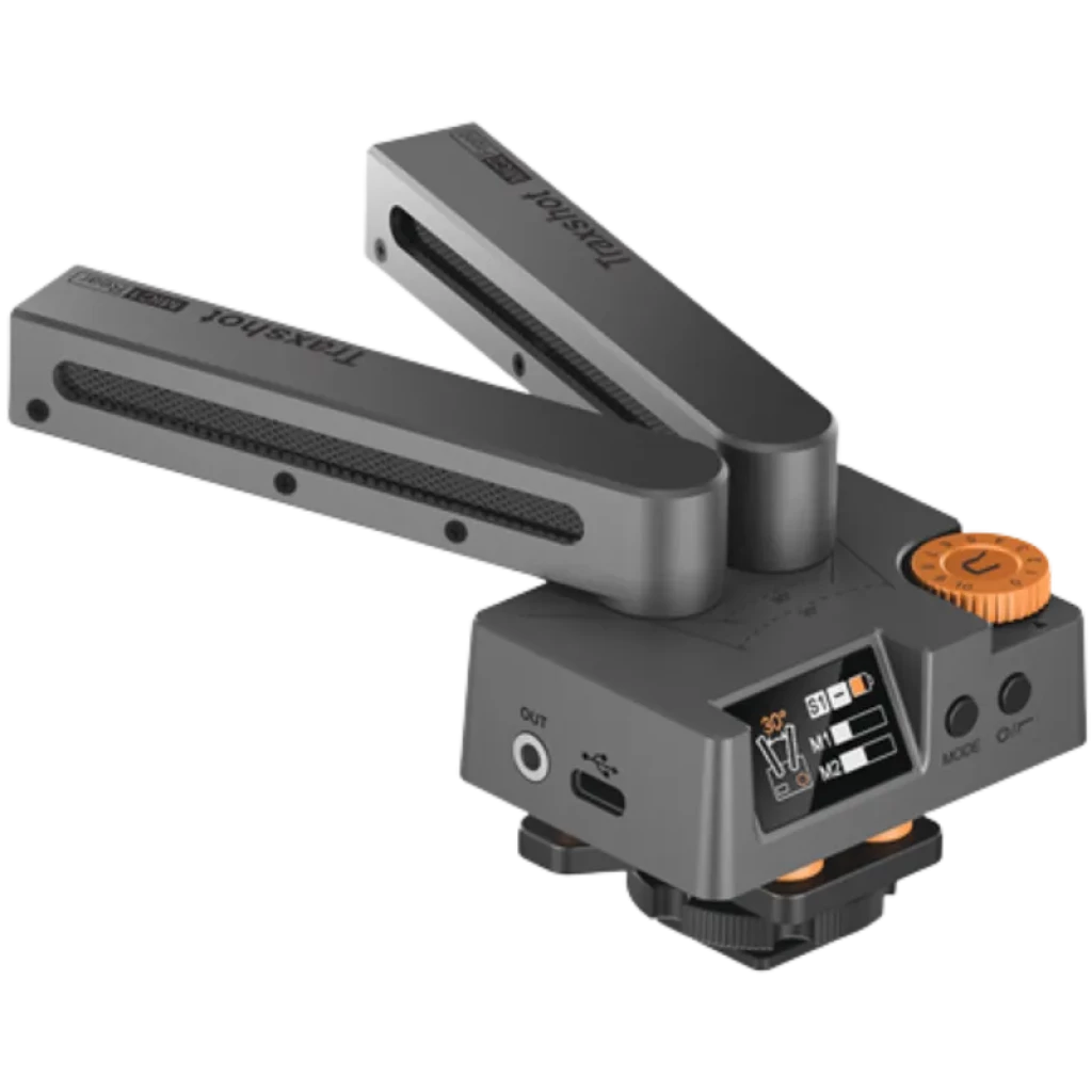 Comica Traxshot Transformable con Pantalla OLED - Micrófono de Escopeta Multimodo