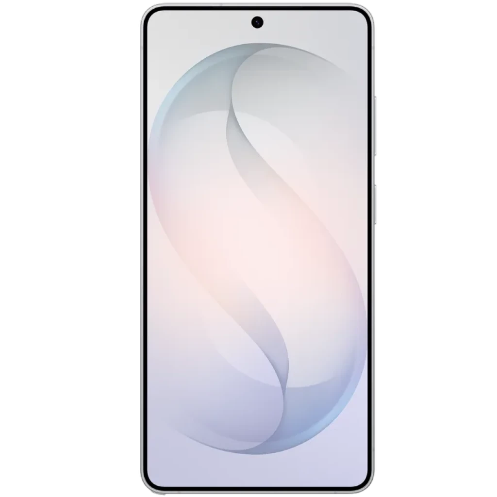 Samsung Galaxy S26 Ultra 5G blanco con pantalla amplia casi sin bordes, cámara frontal en orificio centrado y cristal Corning Gorilla Armor 2 120 Hz