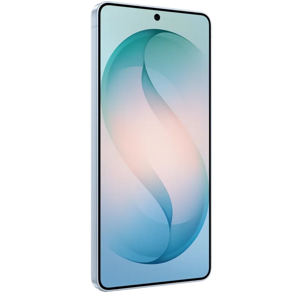 Samsung Galaxy S26 Ultra 5G 1TB Sky Blue con pantalla Dynamic AMOLED 2X de 6.9 pulgadas, frontal casi sin bordes, cámara frontal centrada y marco plateado