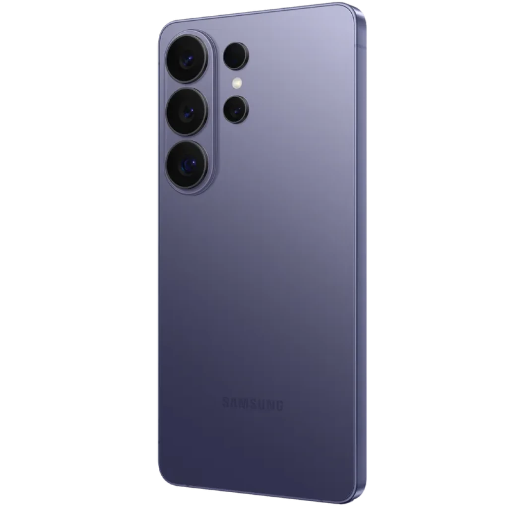 Samsung Galaxy S26 Ultra 5G Cobalt Violet com traseira violeta fosca, módulo de quatro câmeras salientes e acabamento premium em cantos arredondados