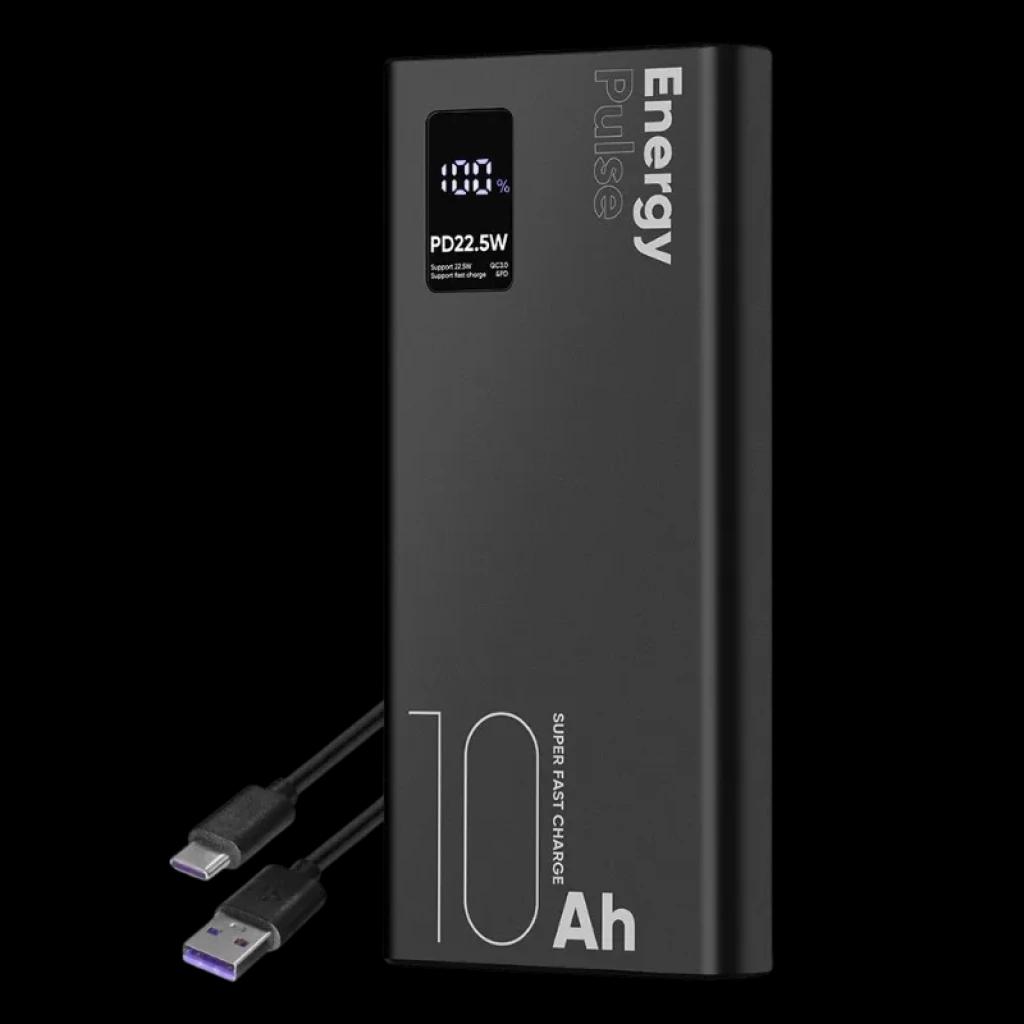 Bateria externa OBAL:ME EnergyPulse 10000 mAh com ecrã digital LED de carga