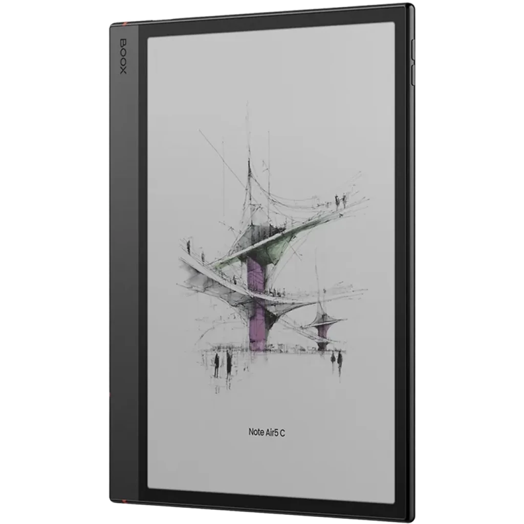 BOOX Note Air5 C 10.3 pulgadas con pantalla Kaleido 3 a color, bisel lateral ancho, cuerpo delgado en gris oscuro y lápiz Pen3 incluido