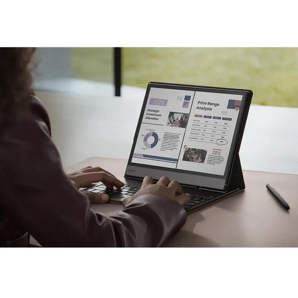 BOOX Note Air5 C 10.3 pulgadas con pantalla Kaleido 3 a color, soporte de teclado y lápiz Pen3, biseles delgados y modo de división de pantalla