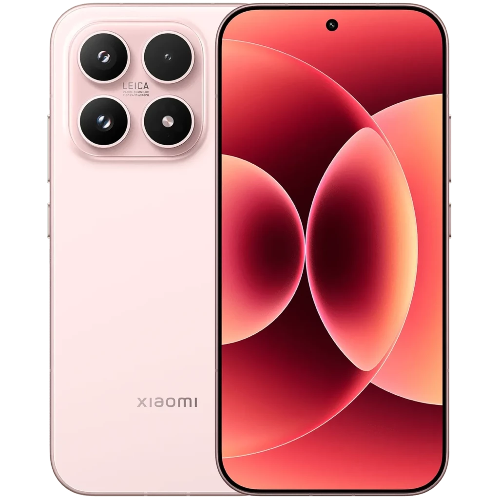 Xiaomi 17 Alpine Pink con acabado rosa, cuatro cámaras traseras Leica, pantalla AMOLED sin marcos y perforación central, bordes curvos y 512GB 12GB RAM