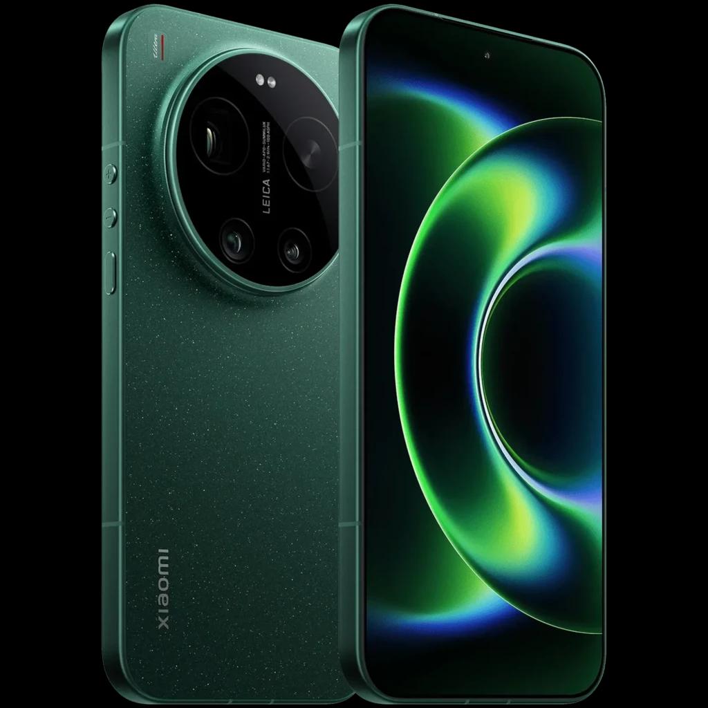 Xiaomi 17 Ultra verde Starlit con panel OLED 6.9, 12GB RAM y 512GB. Módulo Leica circular con múltiples lentes y acabado trasero con efecto estrellado