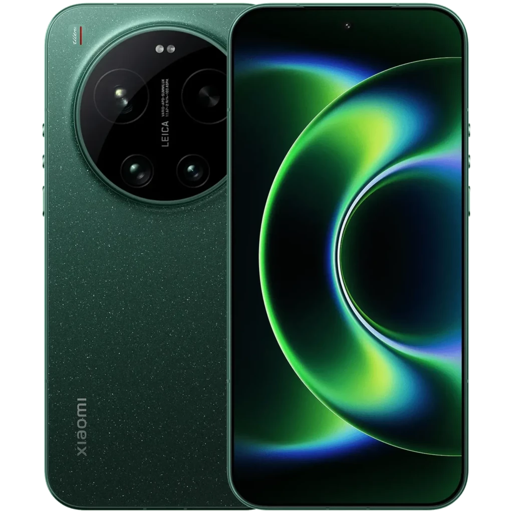 Xiaomi 17 Ultra Starlit Green con acabado verde brillante, panel OLED 6.9 sin bordes, módulo circular Leica triple, 16GB RAM y 1TB de almacenamiento