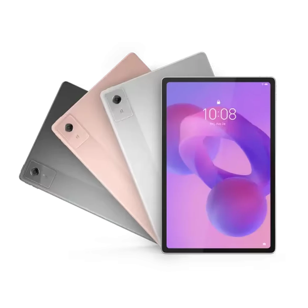 Lenovo Idea Tab Plus 12.1 pulgadas, pantalla amplia con biseles delgados, colores gris, plata y rosa, cámara trasera única, 256GB y 8GB RAM Mejorada por IA