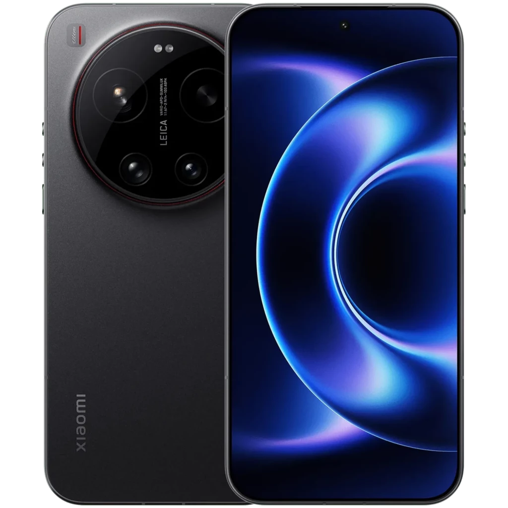 Xiaomi 17 Ultra 1TB negro con pantalla curva OLED y módulo de cámara circular LEICA con triple lente; diseño premium en aluminio y acabado mate elegante