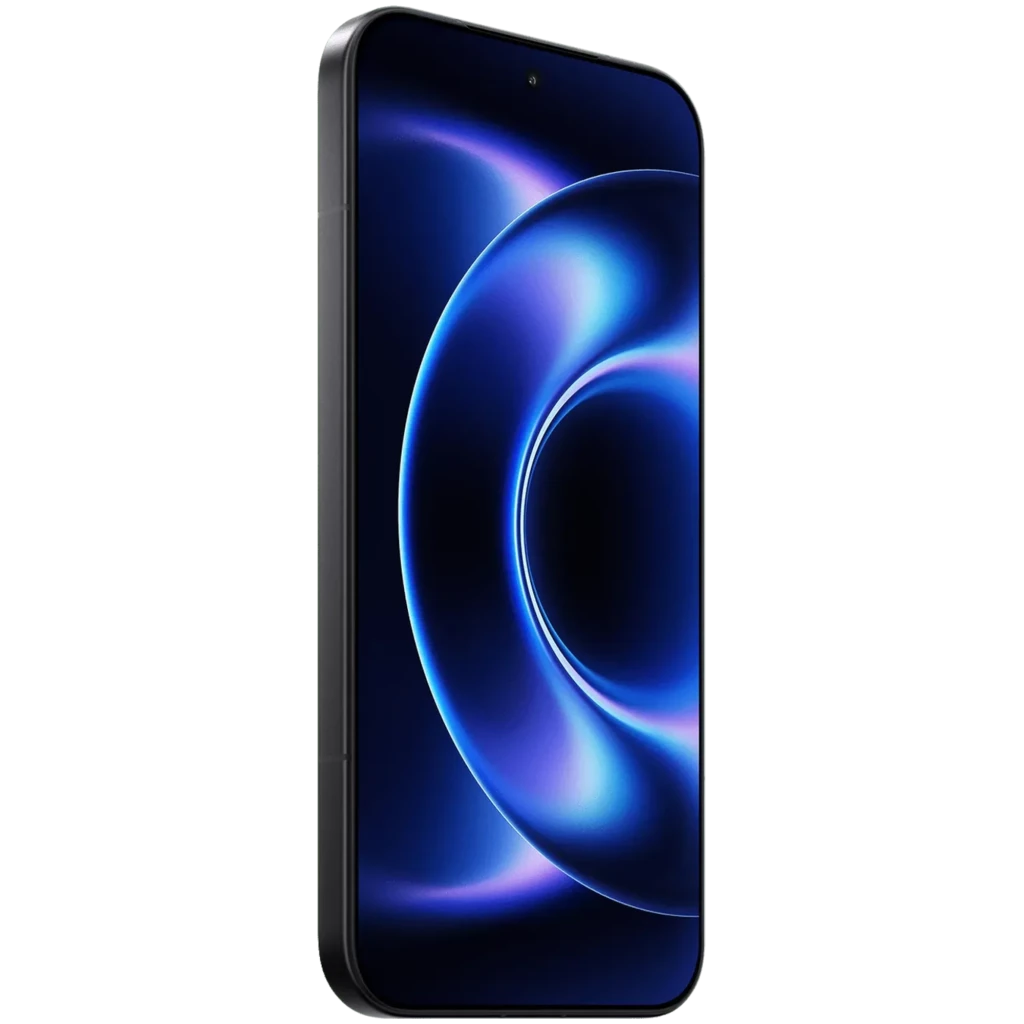 Xiaomi 17 Ultra 512GB negro con pantalla borde a borde, cuerpo delgado en negro mate y bordes redondeados; diseño premium con frontal casi sin marcos