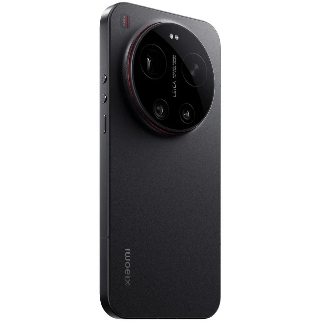 Xiaomi 17 Ultra 512GB negro con gran módulo circular Leica, triple cámara destacada y acabado mate elegante; botones laterales y bordes curvos sofisticados