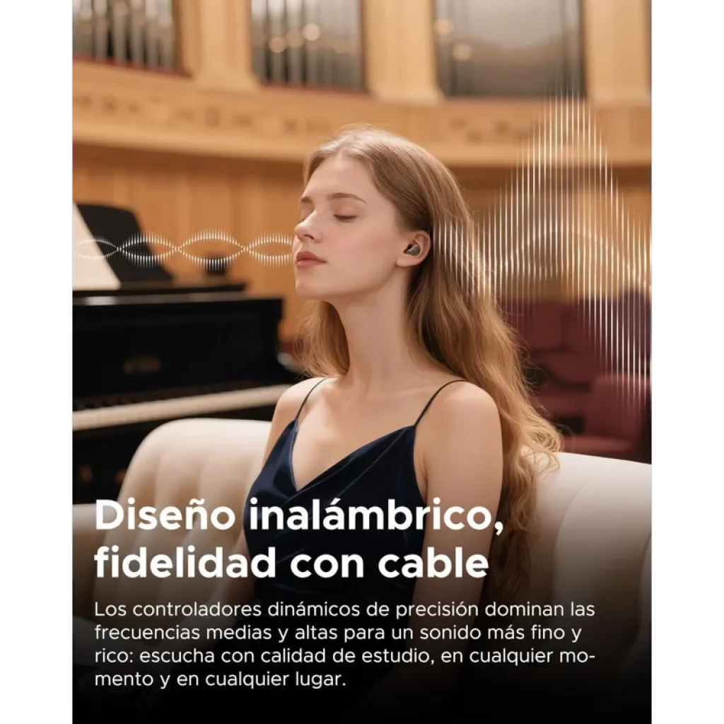 SoundPEATS H3 TWS Titanium Black avec boîtier noir mat, écouteurs intra-auriculaires compacts noirs, LED discrète et finitions titane élégantes