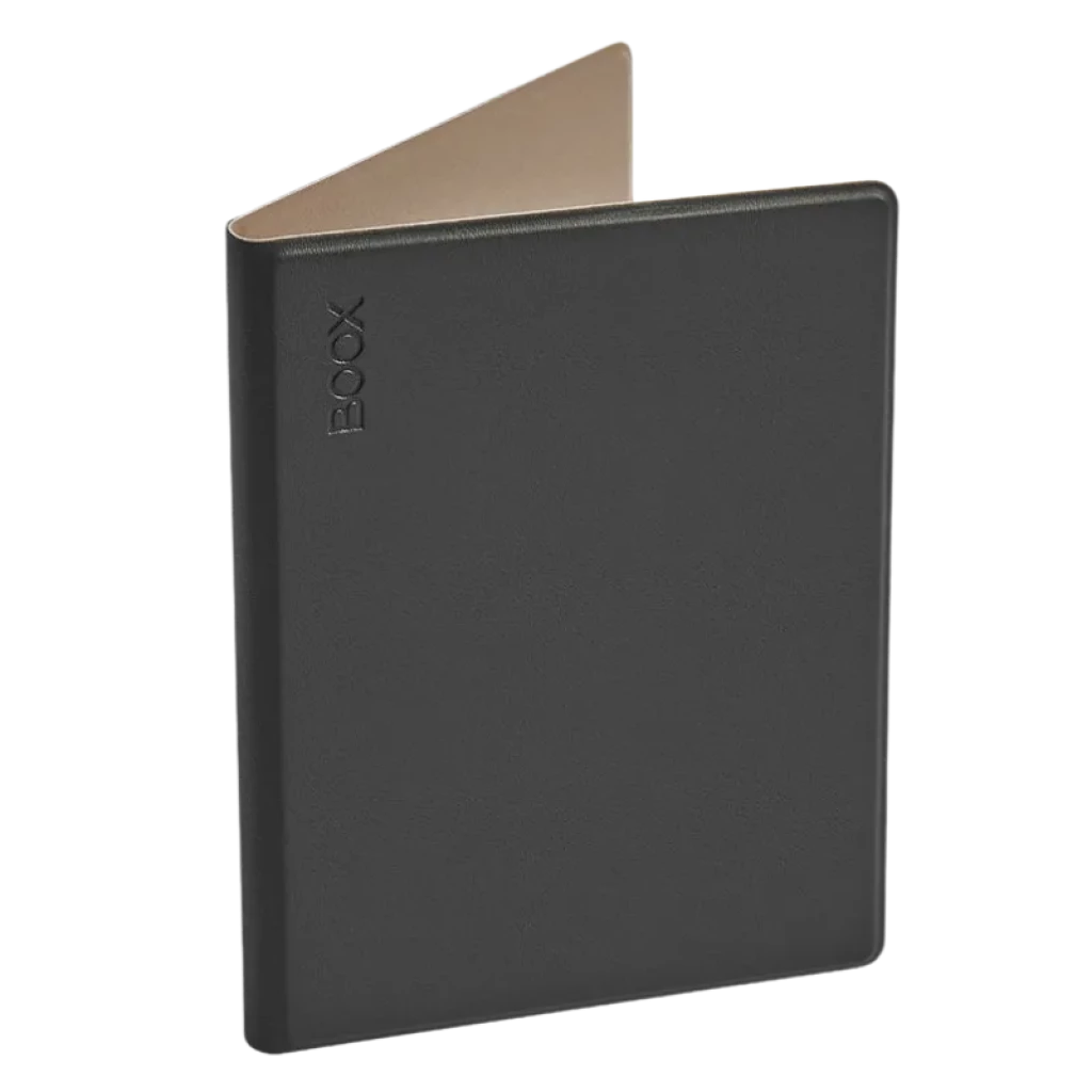 Funda BOOX Magnetic para Go 6 negro con cierre magnético, acabado liso en tono negro, logo en relieve y forro interior beige, diseño delgado y protector