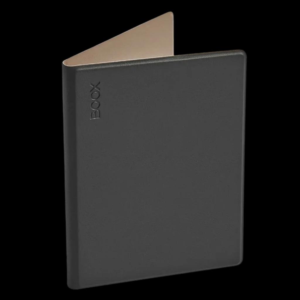 Funda BOOX Magnetic para Go 6 negro con cierre magnético, acabado liso en tono negro, logo en relieve y forro interior beige, diseño delgado y protector