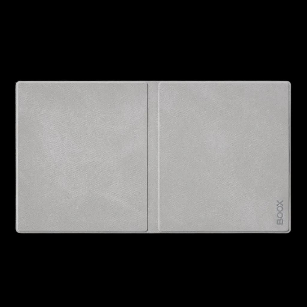 Étui BOOX pour Go 7 et Go 7 Color Gen II en gris, conception pliable de type livre, finition texturée antidérapante et logo BOOX discret dans le coin