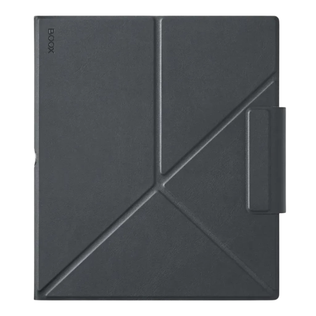 Funda BOOX Magnetic para Note Air5 C Gris oscuro con textura geométrica, cierre magnético y soporte plegable