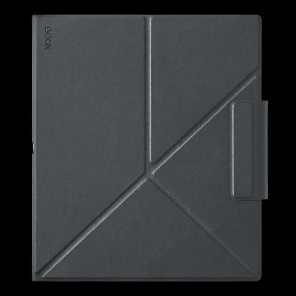 Funda BOOX Magnetic para Note Air5 C Gris oscuro con textura geométrica, cierre magnético y soporte plegable