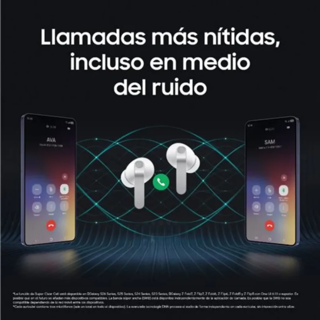 Samsung Galaxy Buds4 Pro R640 Negro con estuche compacto; diseño intraaural en negro mate, vástago corto y micrófonos visibles para llamadas claras