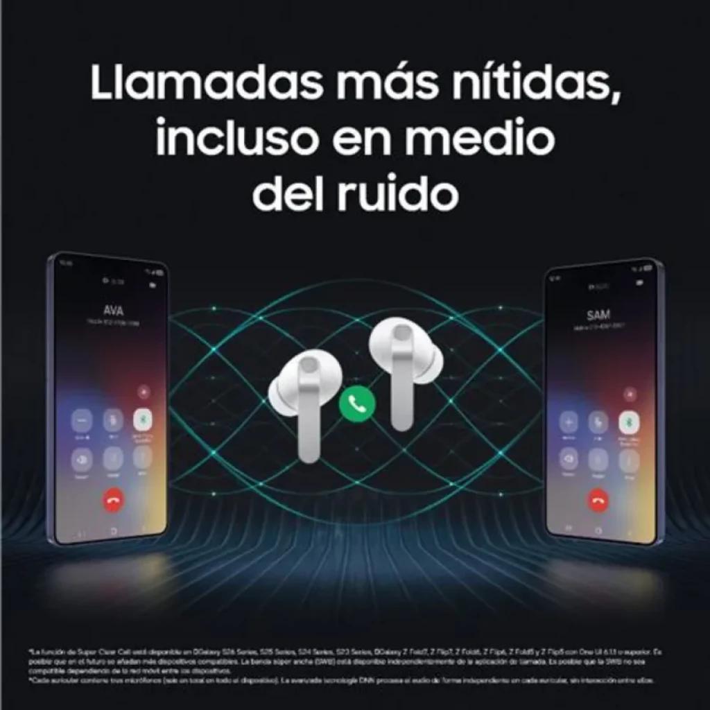 Samsung Galaxy Buds4 Pro R640 Negro con estuche compacto; diseño intraaural en negro mate, vástago corto y micrófonos visibles para llamadas claras