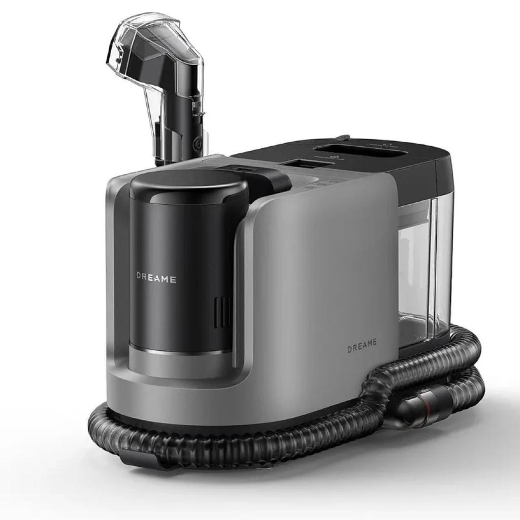 Dreame H15 Mix aspirador 4 en 1 en seco y húmedo, 18000 Pa, cuerpo gris y negro con depósito transparente, manguera flexible y boquilla de detalle desmontable